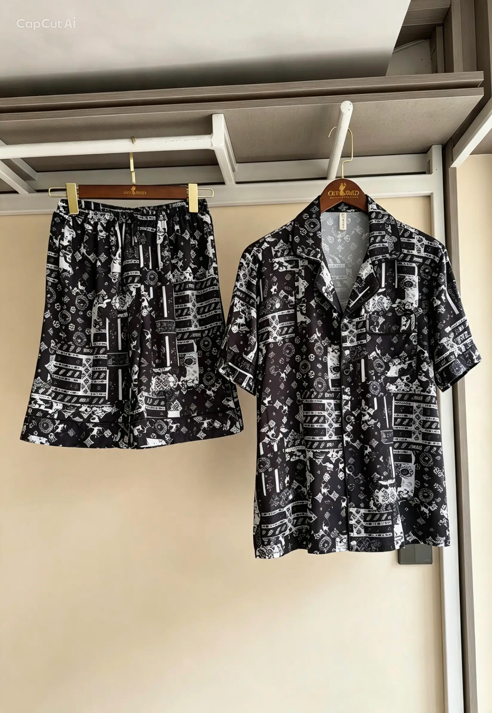 BLACK & WHITE PATTERNED SET