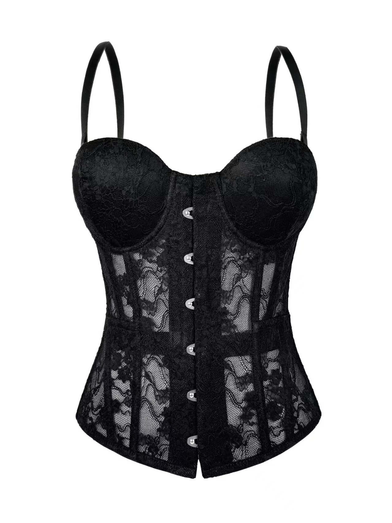 Mocha Lace Underwire Bustier