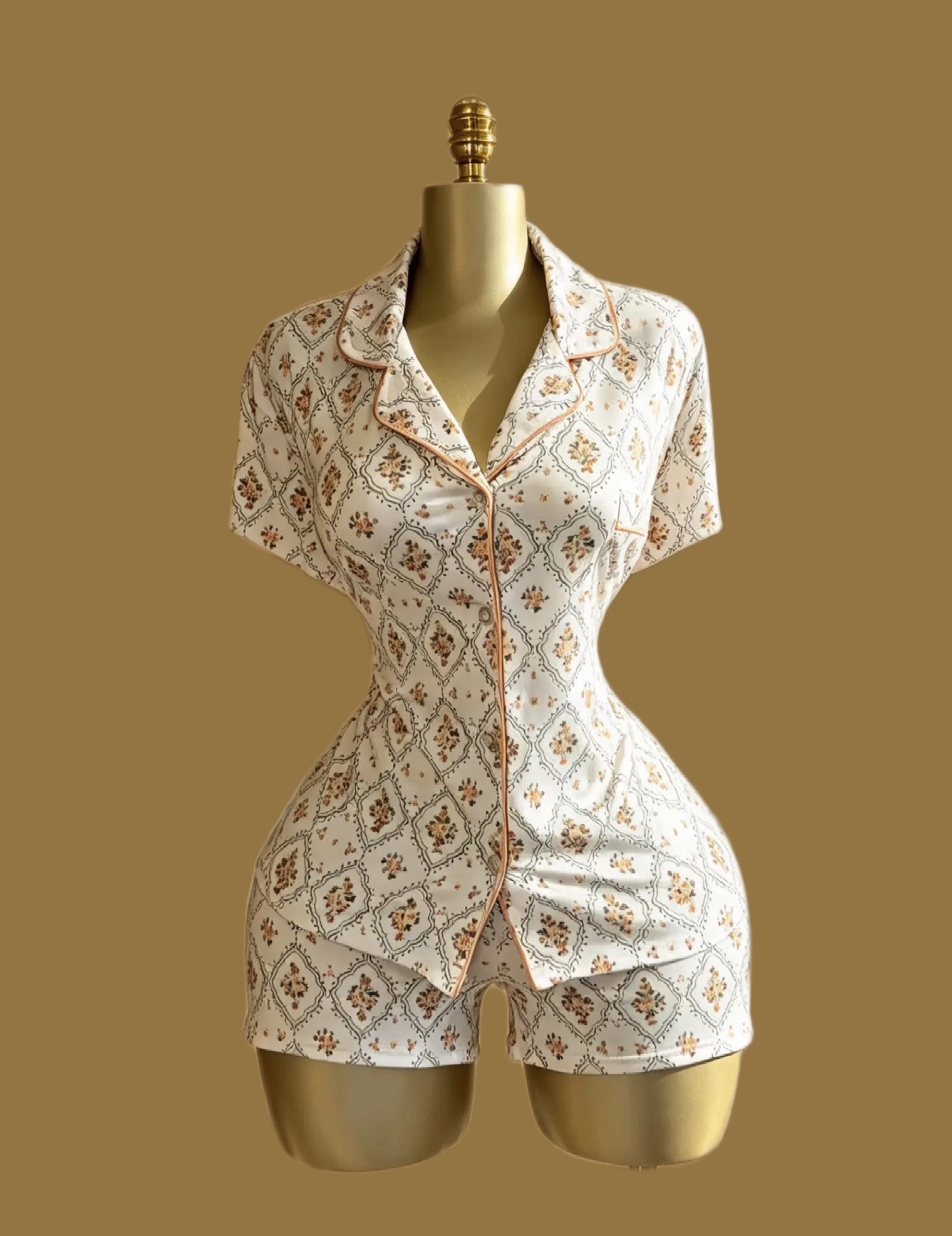 Laura Ashley’s  Diamond Floral Short PJ Set