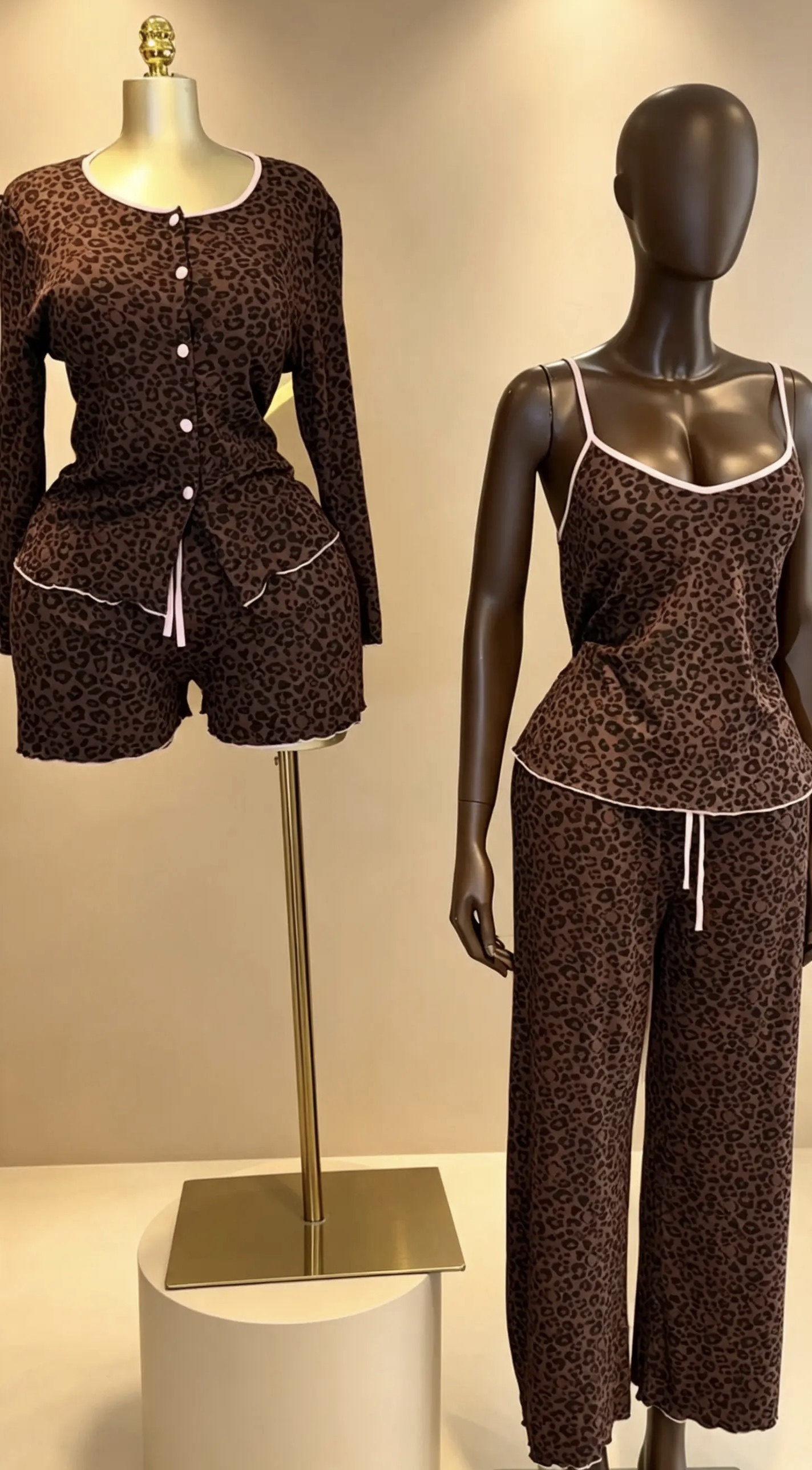 Leopard Print Sleepwear Sets