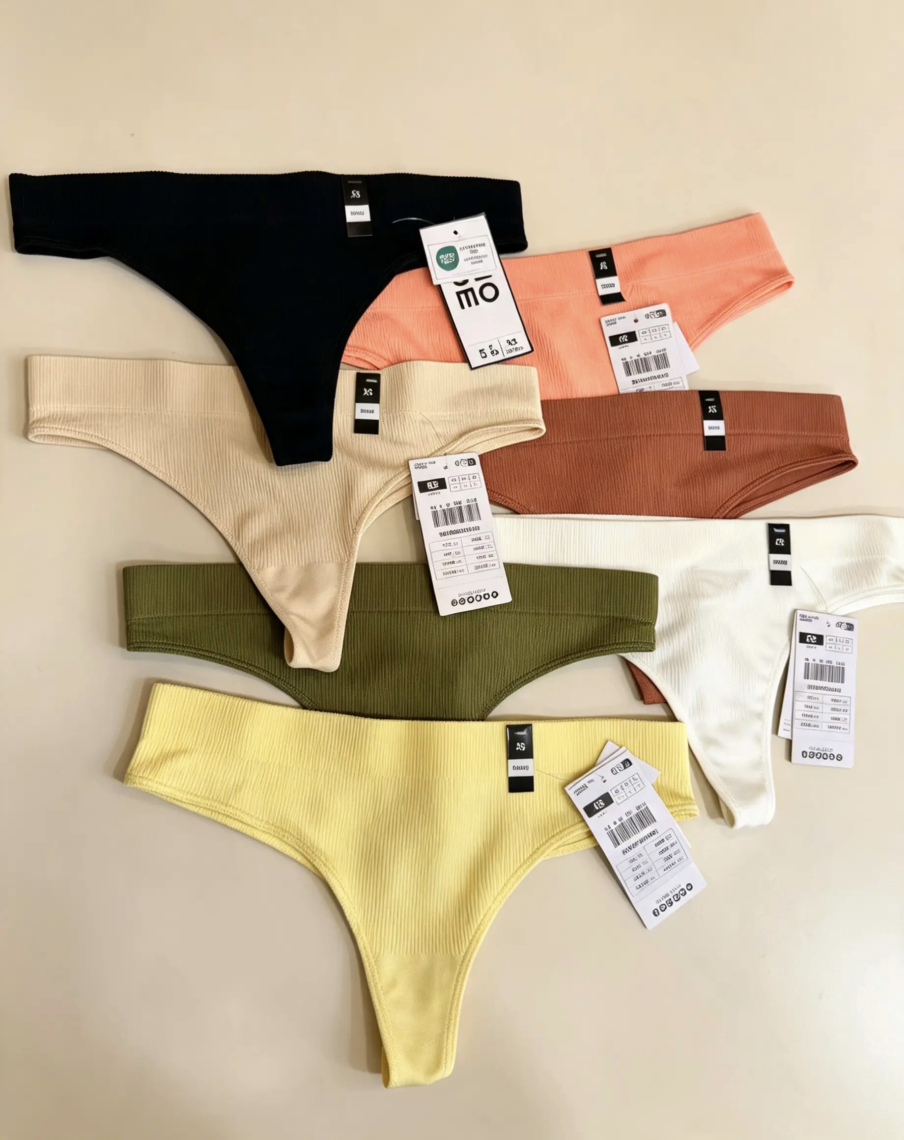 Ribbed Thongs