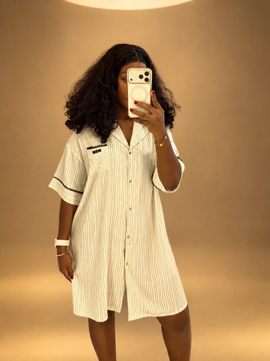 Classic Pinstripe Sleepshirt