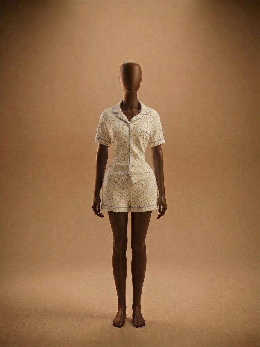Dainty Button-Down Sleepwear Set / Loungewear